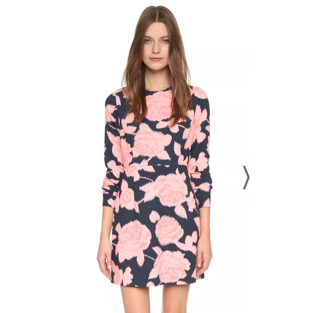 Paul & Joe Sister Ella Rose Richard Sorose Floral‎ Dress Long Sleeve Size 38